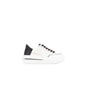 Lancaster Woman White Black Sneakers