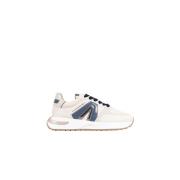 Ivory Light Blue Runner Sneakers