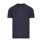 Blå T-shirt Crew Neck Regular Fit