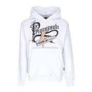 Hvid Dreams Hoodie med Kangaroo Lomme