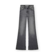 Vintage Grå Wide Flared Jeans Angelina