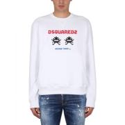 Sweatshirt med logo print