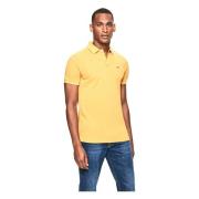 Gul Slim Fit Logo Polo Skjorte