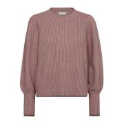 Puff Strik Sweater Nude Rose