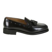 Sort Læder Tassel Loafer