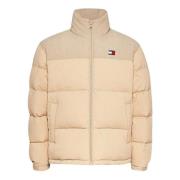 Beige Puffer Coat Alaska Style