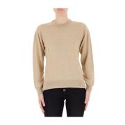 Gylden sweater med Lurex garn