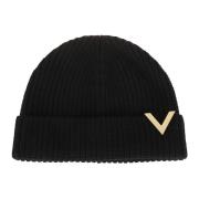 Luksuriøs Cashmere Strikket Beanie Hat