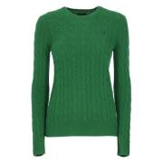 Grøn Uld Kashmir Sweater Kvinder