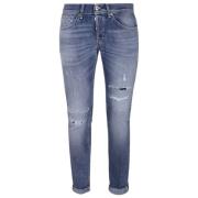 George Denim Jeans med Distressed Detaljer