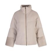 Quiltet Cashmere Puffer Jakke