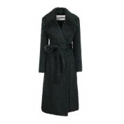 Grøn Mohair Cape Coat AW24