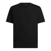 Sort Bomuld Logo T-shirt