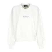 Hvid Lilla Crewneck Let Sweatshirt