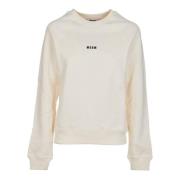 Beige Crewneck Sweater Elegant Comfort