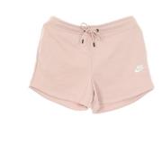 Essentiel Terry Shorts i Champagne/Hvid