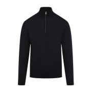 Blå Turtleneck Strikvarer Sweater AW24