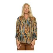 Feminin bluse med smukt print