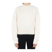 Ivory Højhalset Sweater