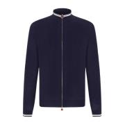 Uld Cardigan med Sporty Appeal