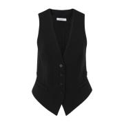 001 BLACK RODI TOP - Stilfuld og alsidig vest