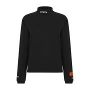 Logo Turtleneck Bomuld T-Shirt Sort