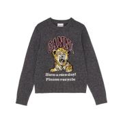 Grå Tiger Logo Sweater