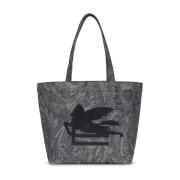 Paisley-Print Tote Bag