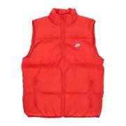 Rød/Hvid Puffer Vest Dunjakke