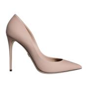 Beige Læder Stiletto Pumps Sko