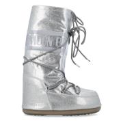 Sølv Glitter High-Top Sko