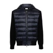 Navy Hybrid Zip Jacket