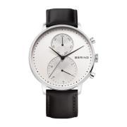 Herreur Classic Collection 42 mm Læderrem Sort 13242-404