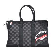 Sort Shopper Drip Check Shark Mini Duffle