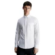 Bright White Oxford Stretch Regular Fit Skjorte