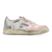 Hvide Pink Medalist Lave Sneakers