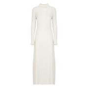 Elegant Ivory Cashmere Blend Kjole