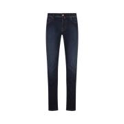 Slim Fit Blå Denim Jeans