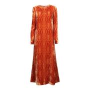 Orange Elegant Kjole AW24