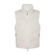 Kashmir Lurex Polstret Uld Gilet