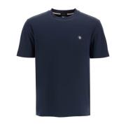 T-shirt med dobbelt monogram-patch