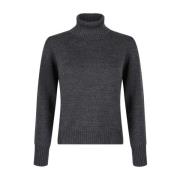 Mørkegrå Turtleneck Sweater