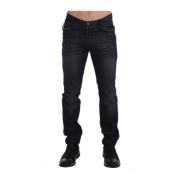 Sort Stræk Denim Jeans