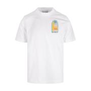 Coloré Arch Print T-shirt Hvid