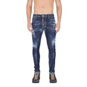 Faded Blue Herre Jeans Streetwear