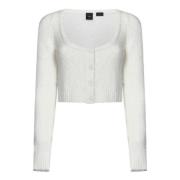 Hvid Strik Cardigan AW24