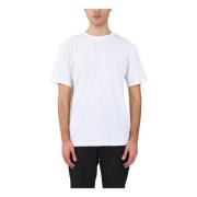 Bomuld T-shirt med Crew Neck