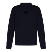 Navy Blue Crewneck Sweater AW24