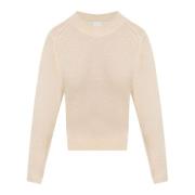 Beige Lusia Crew Neck Sweater