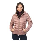 Pink Animal-Free Daisy Puffer Jacket